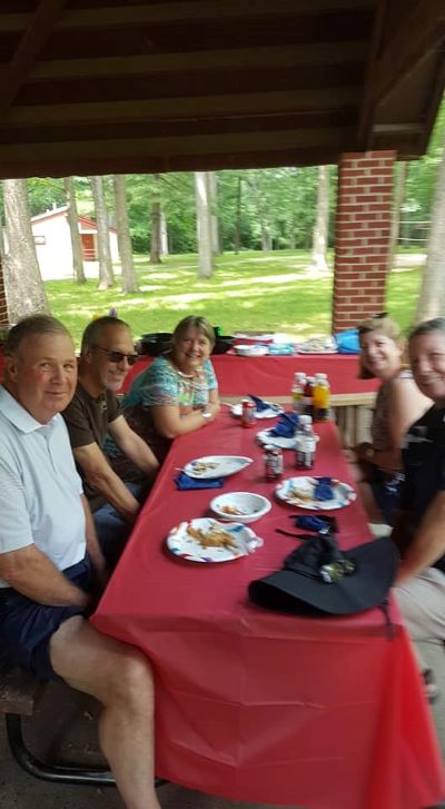 Folks at the picnic on Saturday