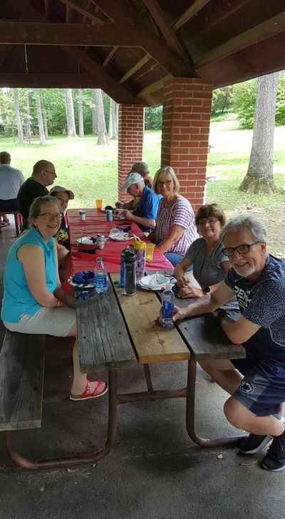 Folks at the picnic on Saturday