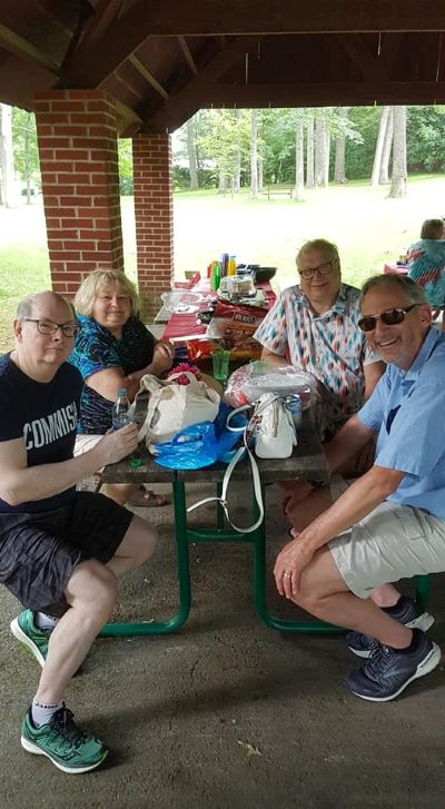 Folks at the picnic on Saturday