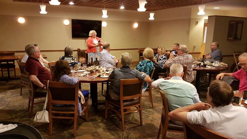 Donna is recognized for her hard work organizing each reunion